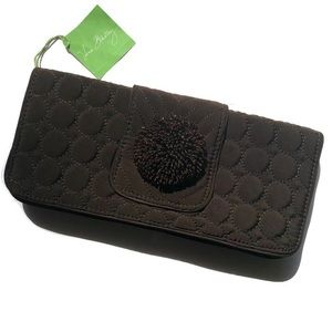 NWT Vera Bradley Dazzle Clutch Handbag Expresso